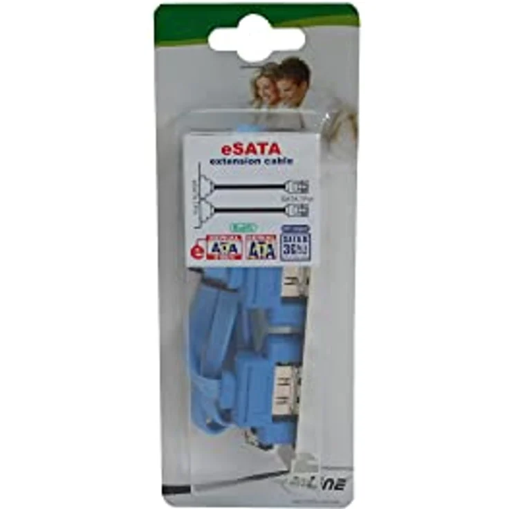 InLine 27904 eSATA Slotblech, 2x eSATA Buchse extern auf intern SATA Stecker, 0,3m – Bild 2