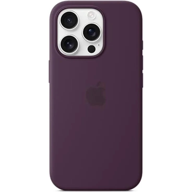 Apple iPhone 16 Pro Silikon Case mit MagSafe – Pflaume – Bild 3