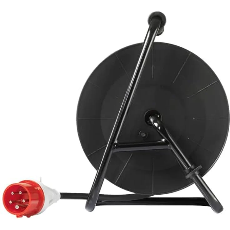 Sygonix Kabeltrommel 25m Schwarz CEE-Stecker 16A 5polig – Bild 3