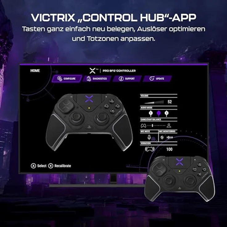 Turtle Beach Victrix Pro BFG Reloaded, Gaming Controller für Windows, PS4, PS5, mit modularen Komponenten und anpassbaren Tasten, schwarz – Bild 8