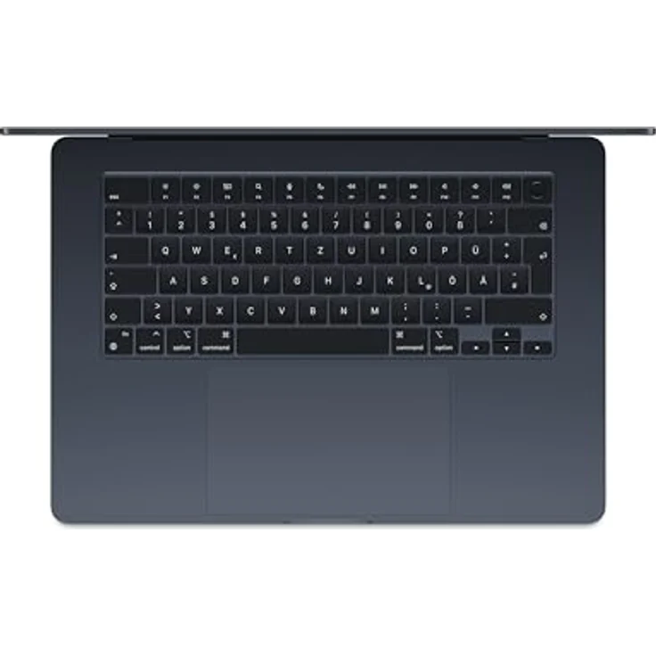 Apple 15" MacBook Air Laptop mit M3 Chip: 15,3" Liquid Retina Display, 16 GB gemeinsamer Arbeitsspeicher, 256 GB SSD Speicher, beleuchtete Tastatur, 1080p FaceTime HD Kamera, Touch ID, Mitternacht – Bild 2