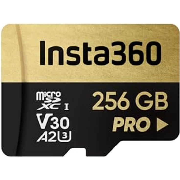 Insta360 SD-Karte 256 GB, A2/V30, Kompatibel mit ONE X, X2, X3, X4, Ace, Ace Pro, One R, One RS, One RS 2.5 cm, Sphere – Bild 1