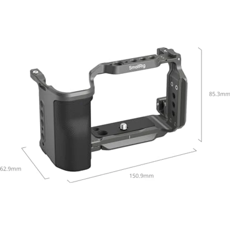 SMALLRIG ZV-E10 II HawkLock Schnellwechselkäfig-Kit für Sony ZV-E10 II mit Kabelklemme für HDMI, ergonomisch geformter Silikongriff, Arca-Schnellwechselplatte – 4949 – Bild 3