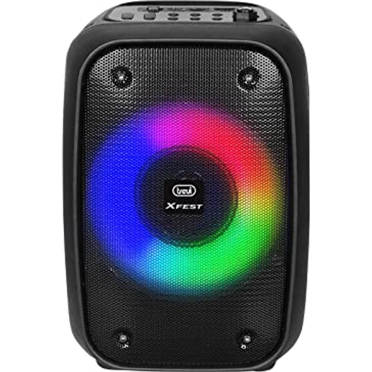 Trevi XFest XF 150 KB Tragbarer Lautsprecher 15 W, USB, Micro-SD, Bluetooth und TWS-Funktion, Karaoke Party Speaker mit Mikrofon im Lieferumfang enthalten – Bild 2