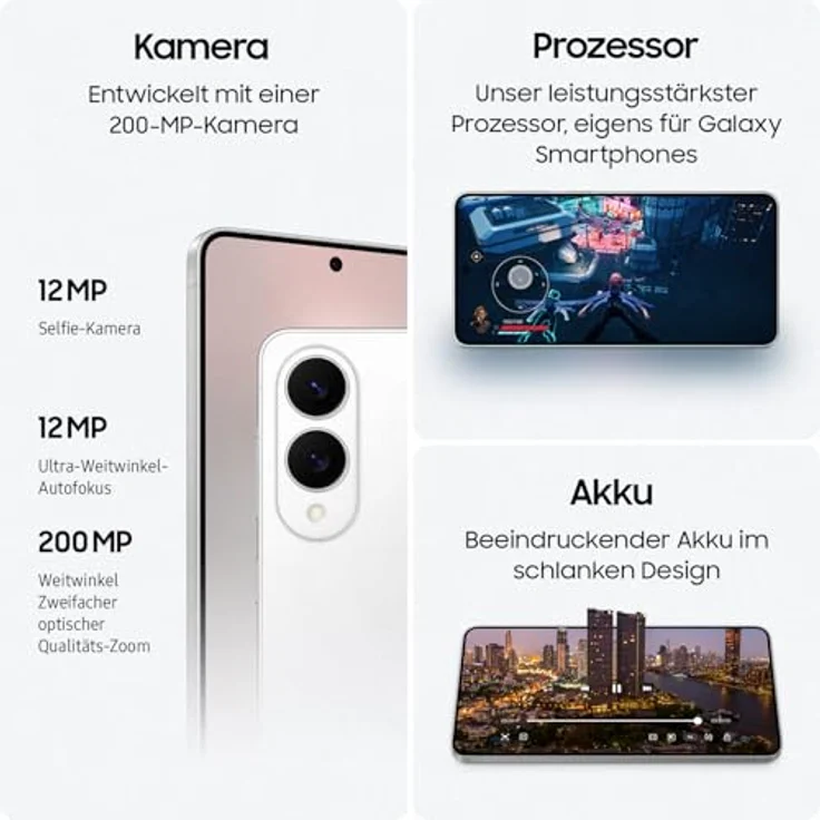 Samsung Galaxy S25 Edge AI Smartphone, 200 MP Kamera, 12 GB RAM, 256 GB Speicher, Titanium JetBlack, ohne Vertrag – Bild 5