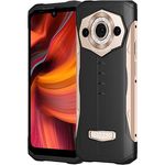 DOOGEE S99 Outdoor Smartphone ohne Vertrag, 108MP Dreifachkamera (64MP IR Nachtsicht), Helio G96 8GB+128GB, IP68 IP69K Robustes Android 12 Handy, 6,3" FHD+, 6000mAh Akku Kabelloses Laden NFC Gold
