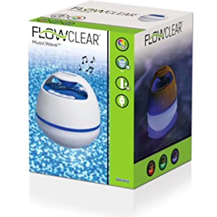 Bestway Flowclear schwimmender LED-Bluetooth-Lautsprecher Music Wave – Bild 3