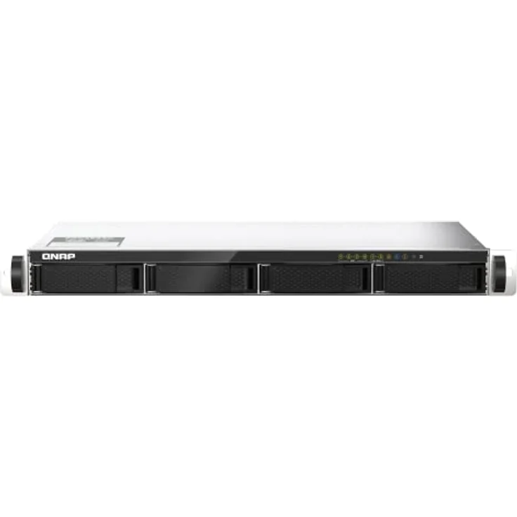 QNAP 4-Bay 1U Short-Depth 12" NAS. Marvell Octeon TX2 CN9130 / CN9131 64-bit Quad-core 2.2 GHz. 4GB DDR4 SODIMM RAM (1 Slot. up to 32GB). 4 – Bild 1
