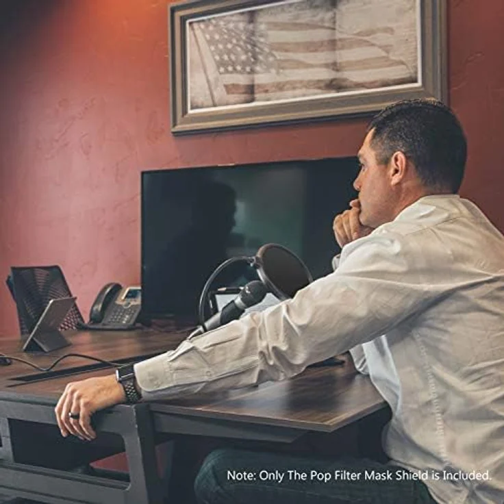 Neewer 40036394 NW(B-3) Popschutzmaske, 6 Zoll, rund, mit Halterung und Schwanenhals, schwarz – Bild 5