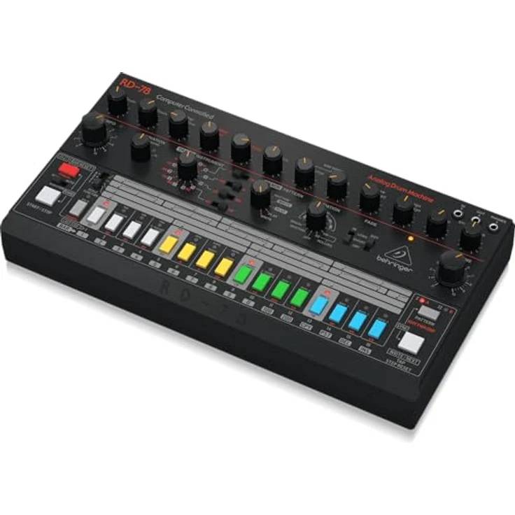 Behringer RD-78, analoger Drumcomputer mit 15 Instrumenten, 34 Preset-Patterns und MIDI-Anschluss – Bild 4