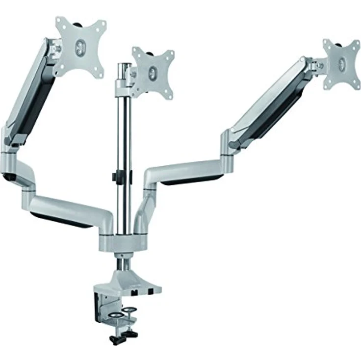 LogiLink BP0052 3-fach Monitor-Schreibtischständer 7 kg Belastung, 33,02-81,28 cm (13-32 Zoll) Silber – Bild 3