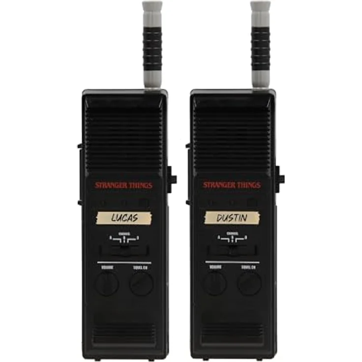 IMC TOYS Stranger Things Walkie-Talkies, Elektronisches Spielzeug für Kommunikation, 2er Set, Retro-Design – Bild 4