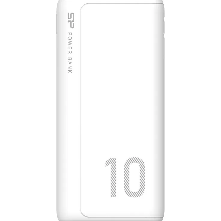 Silicon Power GP15 Akkuladegerät Lithium Polymer (LiPo) 10000 mAh Weiß - Powerbank mit 2 Ausgabeanschlussstellen (2 x USB)