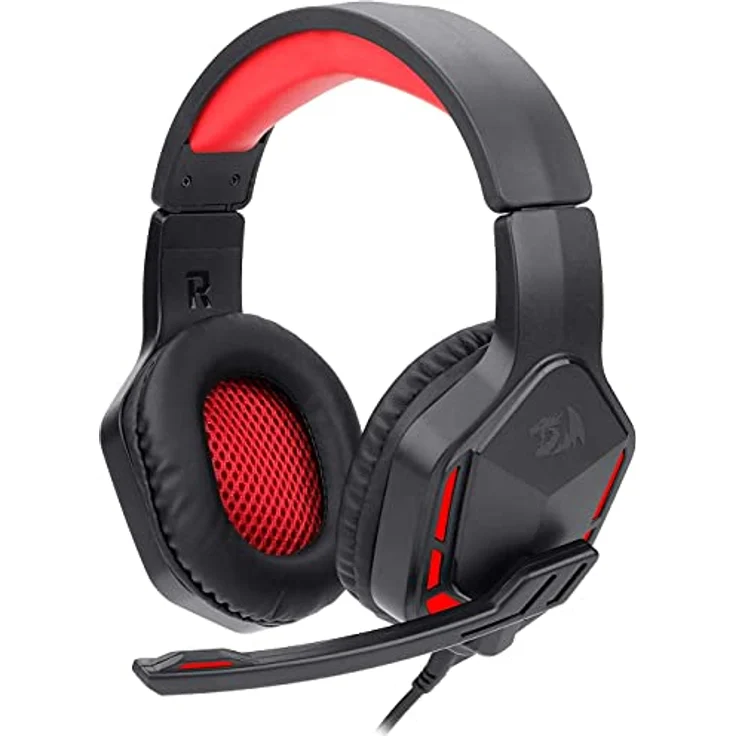 Redragon Themis H220, Kabelgebundenes On-Ear-Gaming-Headset mit 50 mm Treibern, Mikrofon und Universeller Kabelfernbedienung, Schwarz – Bild 1