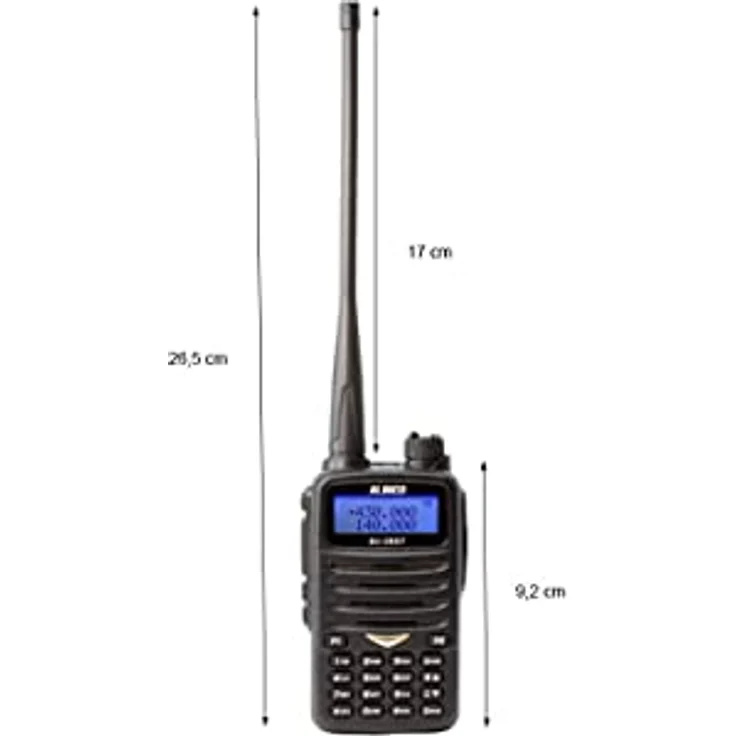 maas funk-elektronik ALINCO DJ-CRX-7 Handfunkgerät VHF/UHF, 2/70cm Dualband, 5W Sendeleistung, 200 Speicherplätze, Komplettset – Bild 3
