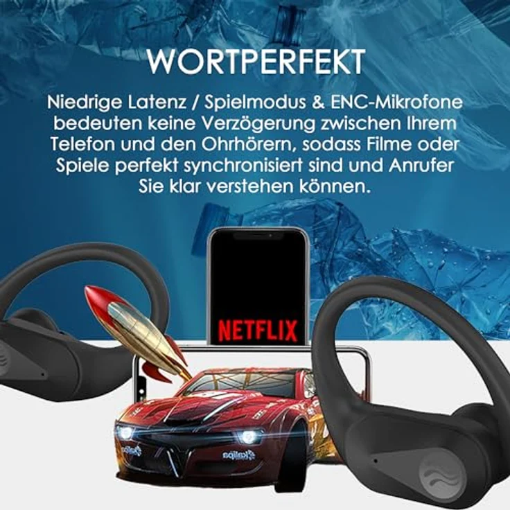 Boompods Sportpods Ocean TWS Black (6 h, Kabellos), Schwarz, In Ear-Sport-Kopfhörer mit Bluetooth 5.0 – Bild 7