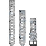 Garmin Instinct 2S Camo Ersatzarmband (20 mm, Edelstahl, Silikon), Uhrenarmband, Grau