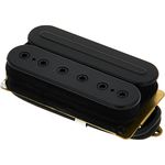 DiMarzio DP 107FBK Mega Drive F-Spaced, Humbucker Tonabnehmer mit fettem Bass, splittbar, Farbe: Schwarz