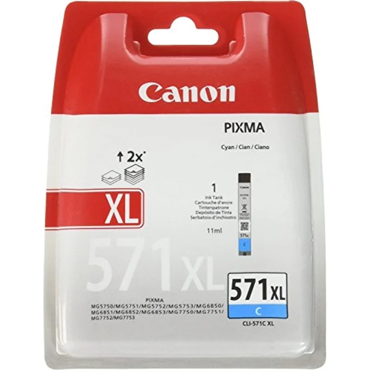 Canon CLI-571 CXL / 0332 C 004 Tintenpatrone cyan original – Bild 2