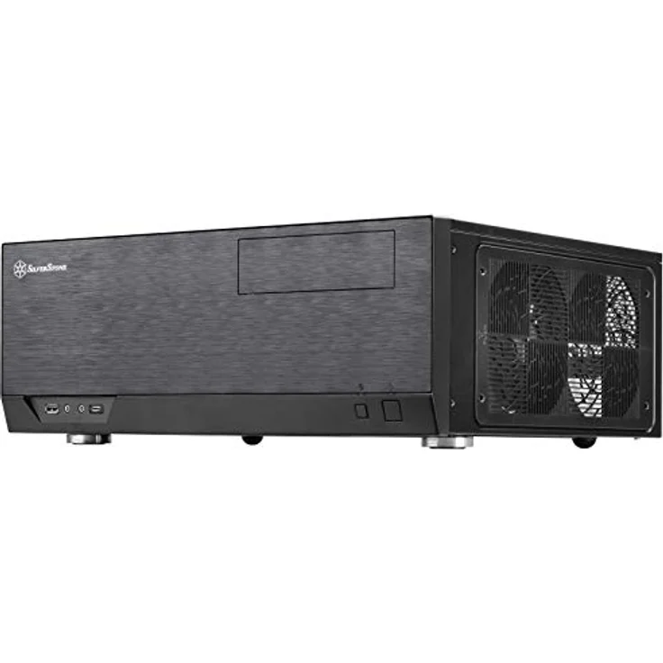 Silverstone SST-GD09B-C - Grandia HTPC ATX Desktop Gehäuse mit hochleistungsfähigem und geräuscharmen Kühlsystem, USB Typ C Anschluss am Front Panel, schwarz – Bild 1