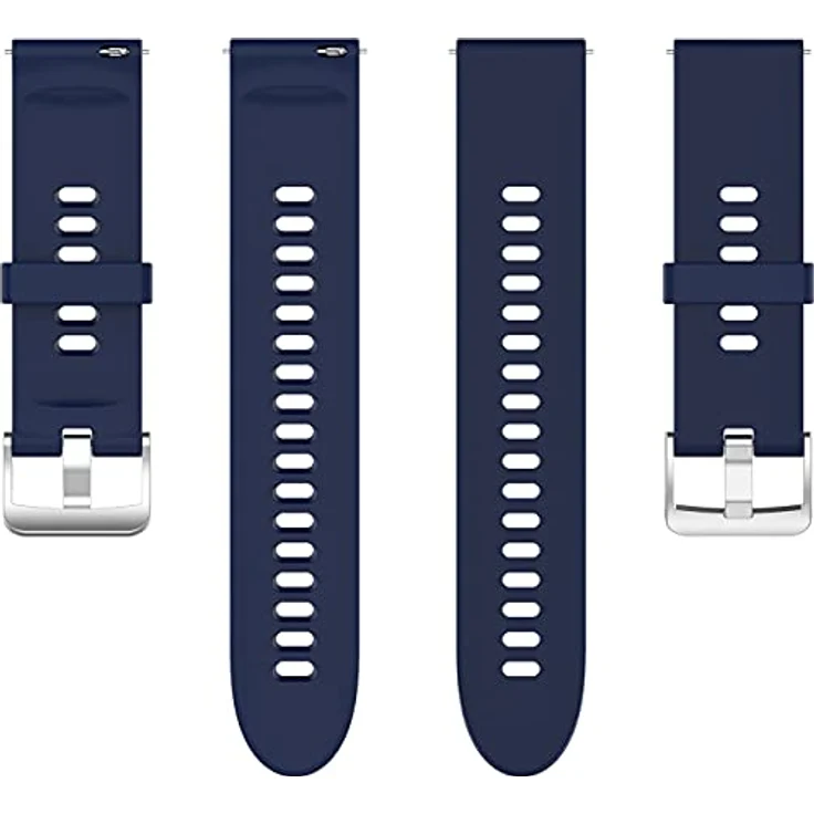 Shieranlee 22mm Armband für SUUNTO 9 Peak, Huawei Watch3 Pro, Vantage M/M2, Letsfit IW2/Popglory, UMIDIGI Uwatch 3S, aus Silikon, Schnellverschluss, wasserdicht, Edelstahlverschluss – Bild 5
