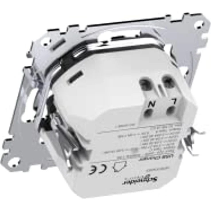 Merten MEG4366-0120 USB-Ladeeinsatz Typ A+C, 45 W Power-Delivery, Überlast- und Temperaturschutz, einfache Installation – Bild 8