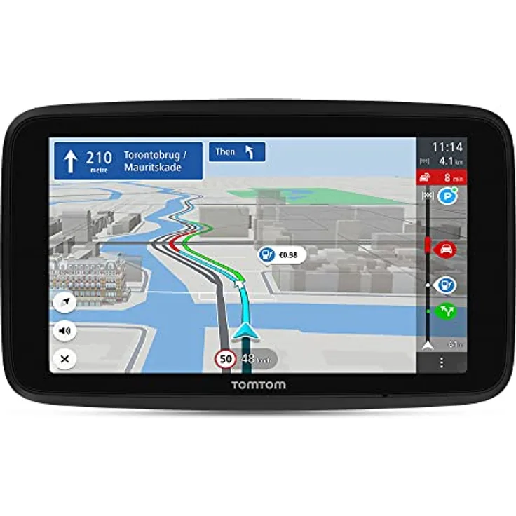 TomTom GO Discover, 6 Zoll Navigationsgerät mit Stauvermeidung, WLAN-Karten-Updates, Parkinformationen und Live-Kraftstoffpreisen