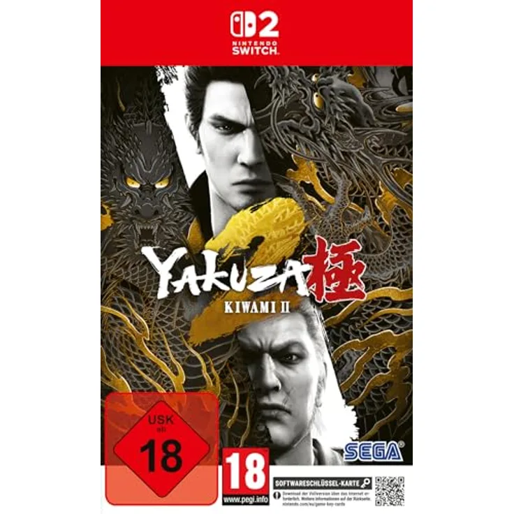 SEGA Yakuza Kiwami 2, Nintendo Switch 2 Spiel mit Bonusszenario "Majima Saga" und intensiver Prügel-Action