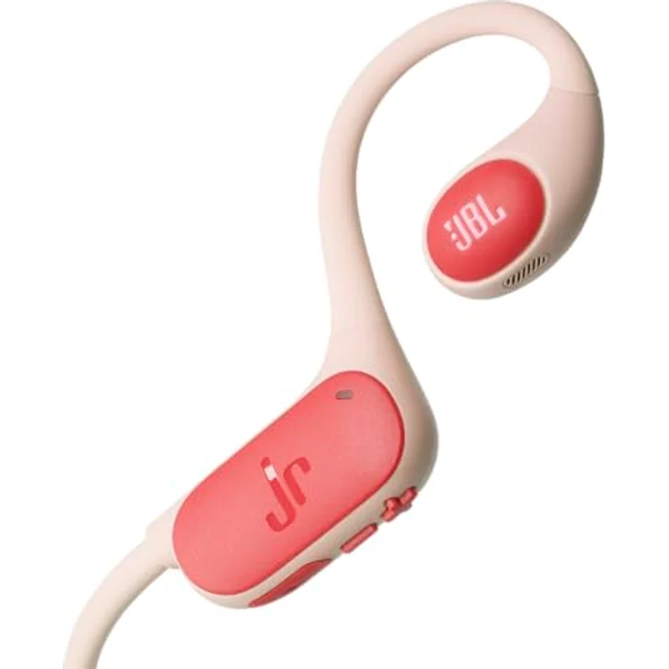 JBL Junior Free, Open-ear Bluetooth Kopfhörer mit Lautstärkebegrenzung, bis zu 10 Stunden Akkulaufzeit, Pfirsich – Bild 4