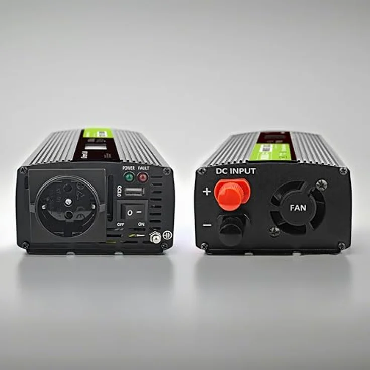 Green Cell DC to AC Wechselrichter 500 Watt, ATX Netzteil mit 1 Ausgang, Schwarz, 80 Plus – Bild 7