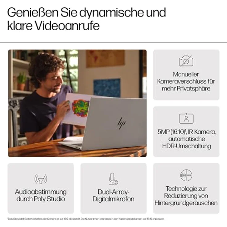 HP Envy Laptop 17-da0675ng, 17.3" Full HD, Intel Core i7, 16 GB RAM, 1 TB SSD, Windows 11, Gletschersilber, Versandkostenfrei – Bild 5