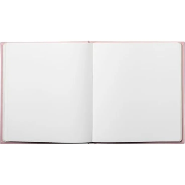 Exacompta Gästebuch Skandi, kompaktes Format 21 x 19 cm, Samt-Optik in Farbe Nude, 140 weiße Seiten, Goldschnitt und Goldmarkierung mit Gästebuchschrift – Bild 4