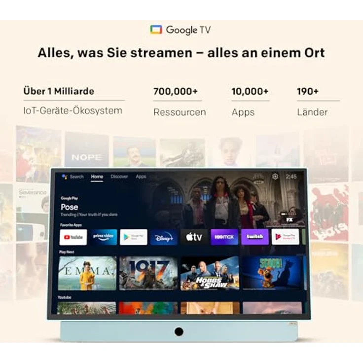 Metz MPE7000, 61 cm (24"), Full HD Smart-TV mit WLAN, LED, Blau – Bild 6