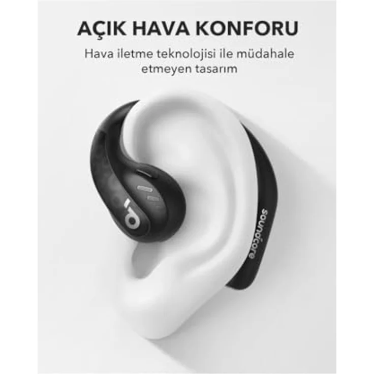 Anker SoundCore AeroFit Pro Black (Kabellos) On-Ear Kopfhörer, Schwarz – Bild 2