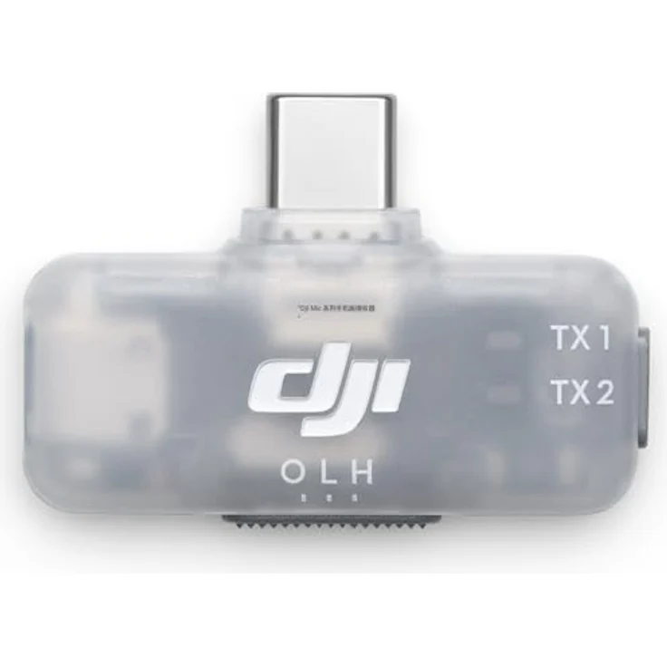 DJI Mic Serie Empfänger für Mobilgeräte, Plug & Play mit dreistufiger Geräuschunterdrückung, kompatibel mit Mic Mini/2/3, schwarz – Bild 1