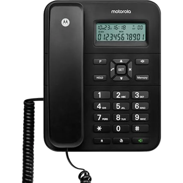 Motorola CT202, Festnetztelefon, schwarz (E08000CT2N1GES38) – Bild 5