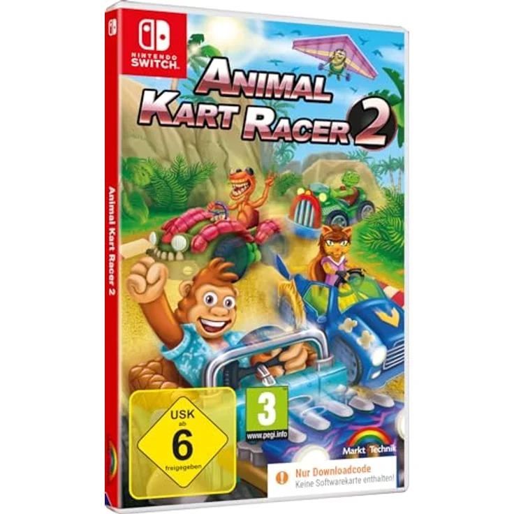 Markt + Technik ANIMAL KART RACER 2 - Familien Rennspiel für Nintendo Switch mit neuen Strecken und Charakteren, 1-2 Spieler – Bild 1