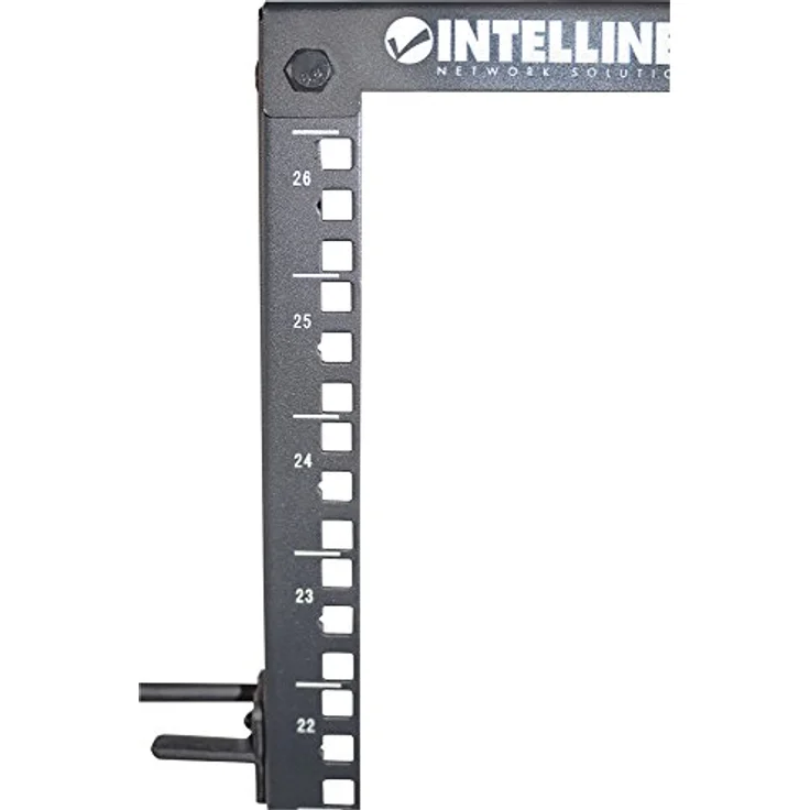 Intellinet Open Frame - Schrank - offener Rahmen - 4 Pfosten - Schwarz - 26U - (48.3 cm) 19 Zoll – Bild 10