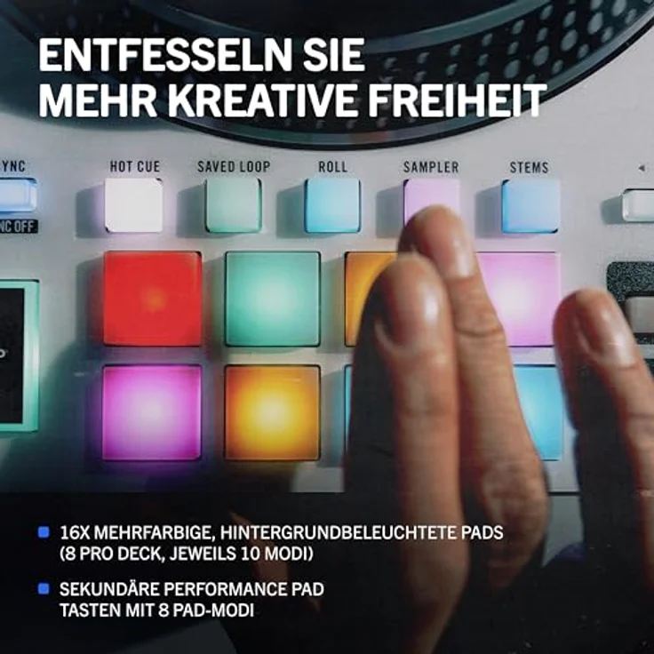 Rane ONE MKII, motorisierter DJ-Controller mit integrierter Stems-Steuerung, 29 Effekten und schicken weißen Design – Bild 6