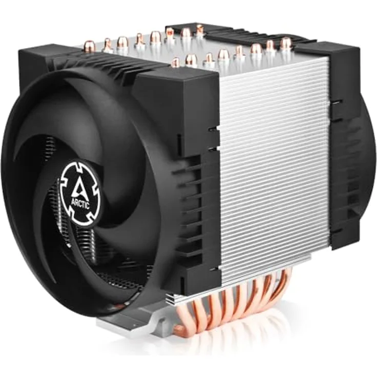 ARCTIC Freezer 4U-M - Server CPU Kühler für AMD und Intel, 4U & Up, 2 x 120 mm Lüfter, 400-2300 RPM, 4-poliger PWM Anschluss, 8 Heatpipes