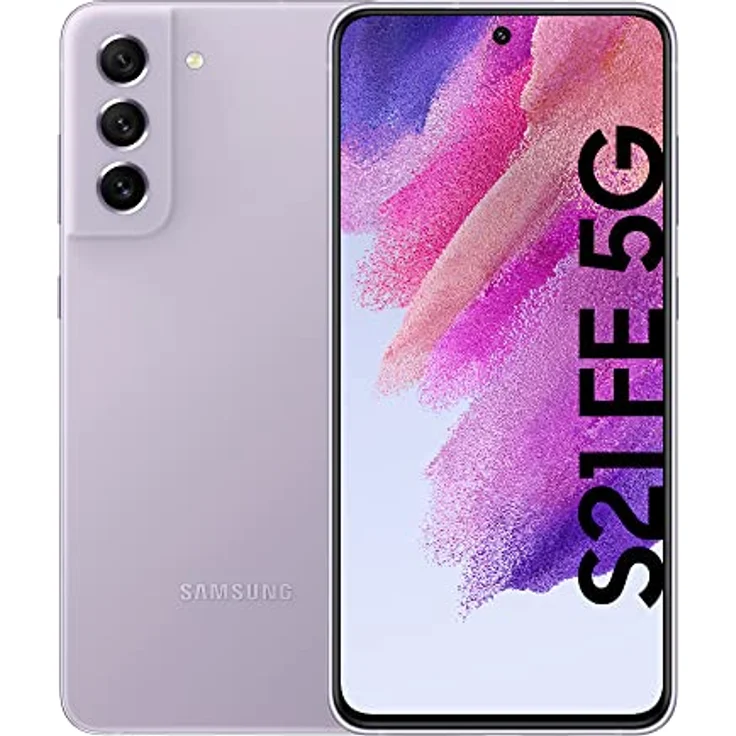 Samsung Galaxy S21 FE 5G 128GB Lavender EU [16,29cm (6,4") OLED Display, Android 12, 12MP Triple-Kamera] [Italienische Version] – Bild 1