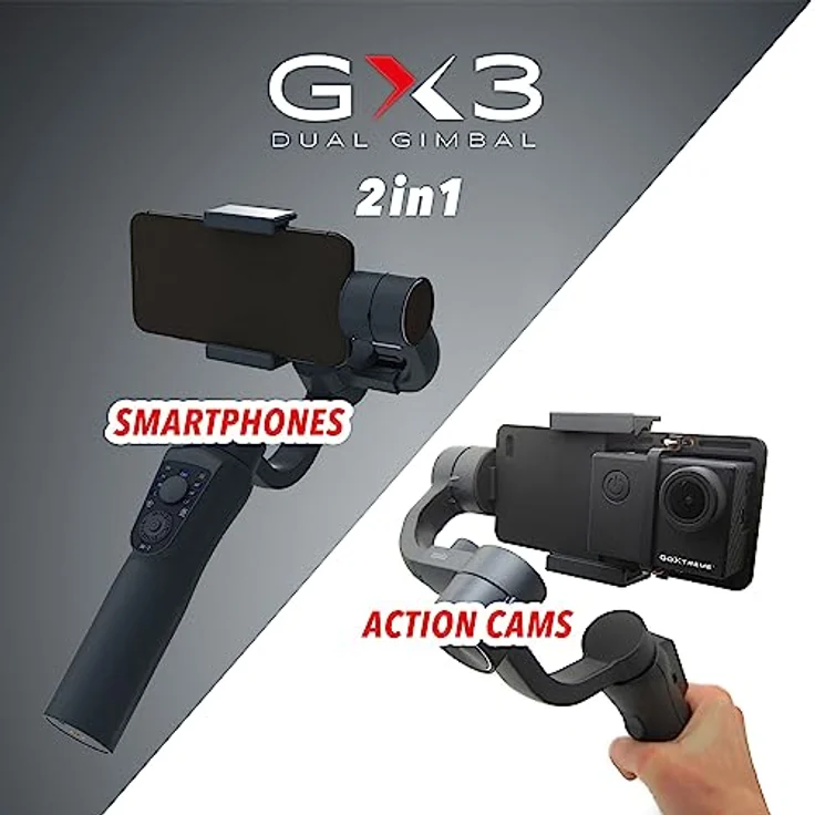 GoXtreme GX3 3-Achsen-Gimbal für Smartphones und Action Cams – Bild 3