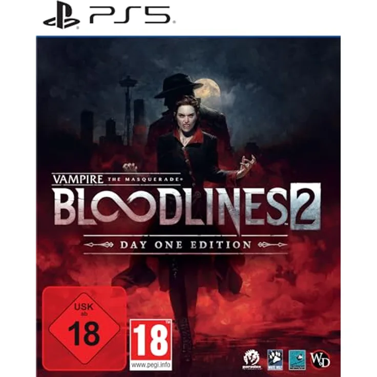 PARADOX INTERACTIVE Vampire: The Masquerade Bloodlines 2 Day One Edition - actionreiches Rollenspiel für PlayStation 5 mit exklusiver Jukebox