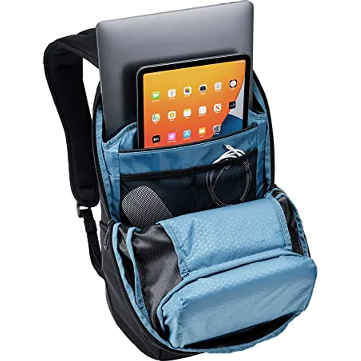 Thule Accent Rucksack 20l Schwarz, 100 % recyceltes Polyester mit SafeZone-Fach und Trolleybefestigung – Bild 3