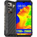 Ulefone Power Armor 19T Outdoor Handy (2023) 17GB + 256GB 60X Super-Mikroskopfunktion 9600mAh Akku, 108MP+16MP Kamera 6.58 Zoll FHD+ mit Wärmebildkamera, Android 12, 4G Dual SIM Handy NFC/OTG/GPS