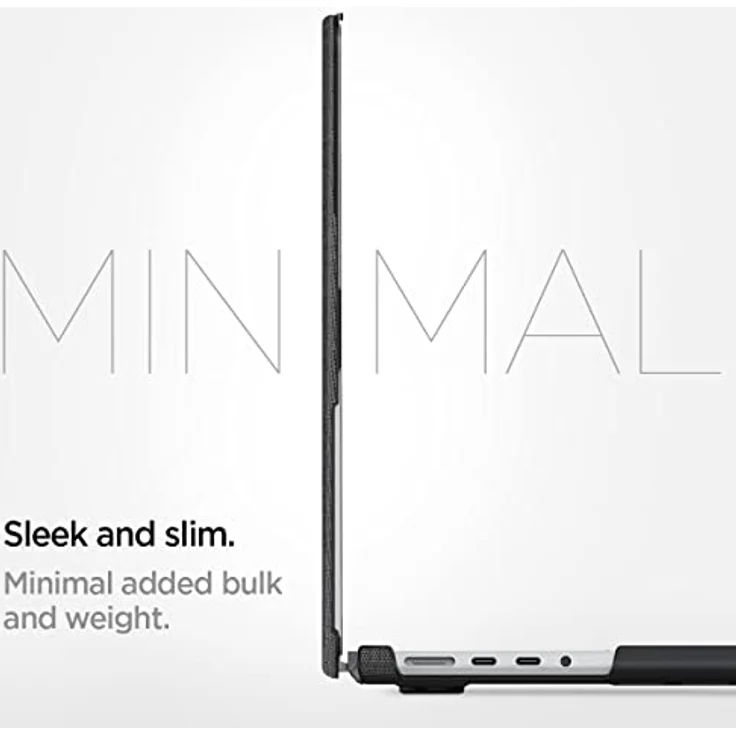 Spigen Urban Fit Hülle MacBook Pro 16" Zoll Case Kompatibel mit M3 Pro / M3 Max / M2 Pro / M2 Max / M1 Pro und M1 Max (2023/2021) - Schwarz – Bild 4