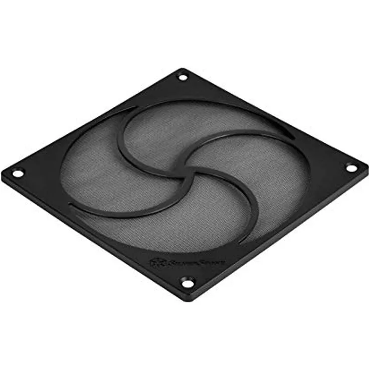 Silverstone SST-FF125B - 120mm Lüfterabdeckung mit HiFlow Staubfilter, Magnet-Montage, schwarz