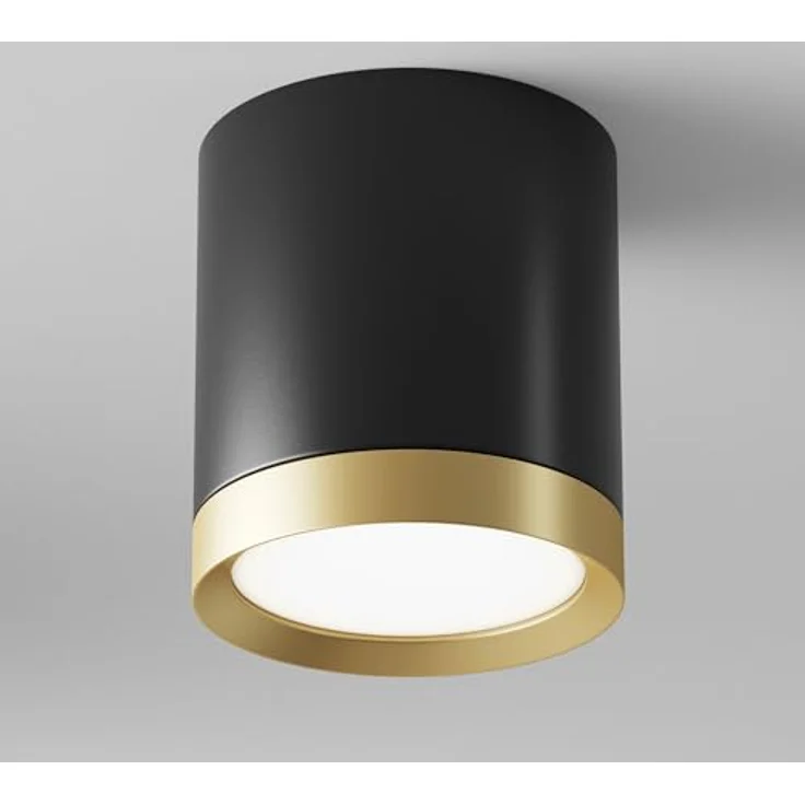 Maytoni Moderne Deckenleuchte Hoop 1xGX53 Schwarz mit Gold - 12W für verschiedene Räume – Bild 5