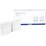 OPUS EasyStart Licht, Starter-Paket für intelligente Lichtsteuerung, inklusive Wandsender und Unterputzlichtschalter, weiß