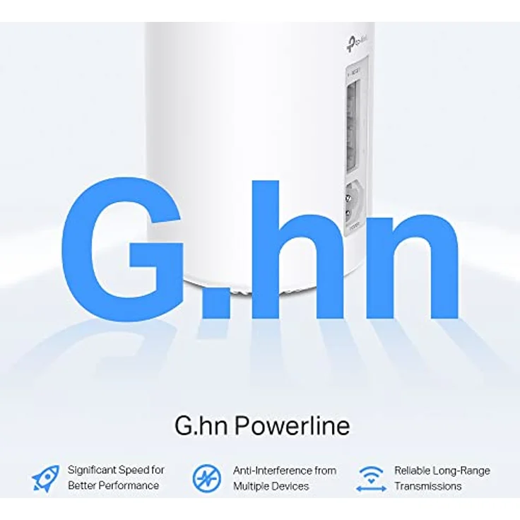 TP-Link Deco PX50 Powerline WLAN Mesh Set (2er Pack), Dualband Wi-Fi 6 AX3000 + G.hn G1500,Reichweite bis zu 420m², ideal zur großer Räume und Dicker Mauern, WPA3, weiß – Bild 3